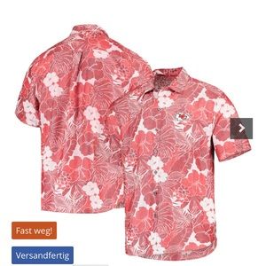 Tommy Bahama Kansas City Chiefs Coconut Point Playa Floral IslandZone Shirt M